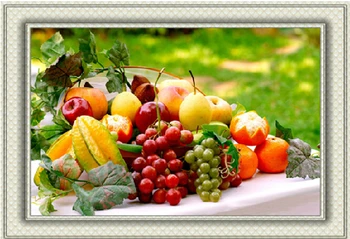 

Full Embroidery Diy Diamond Paintings of Fruits Kitchen Restaurant Decor Resin Square Diamond Mosaic Pasted Painting Crystal