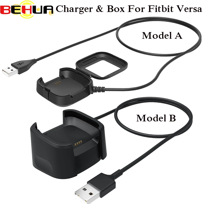 

Replacement Charging Dock Charger Cable Data Cradle Station Cord for Fitbit Versa Smartwatch Flip cover Without cover (optional)