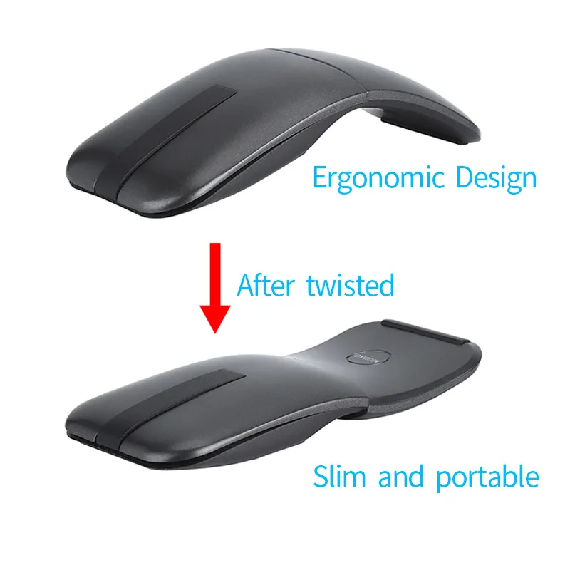 Ультра-тонкая 2,4G складная сенсорная беспроводная мышь для microsoft Arc сенсорная мышь компьютерные мыши ноутбук для геймеров оптическая мышь