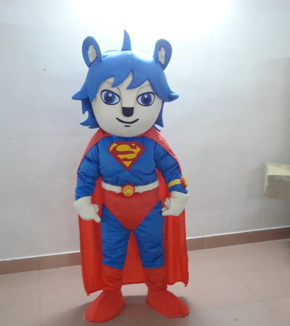 

Latest high quality custom made blue superman mascot costume Holiday special clothing