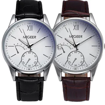 

2018 Reloj Hombre Acero Inoxidable Redondo Luxury Fashion Crocodile Faux Leather Mens Analog Watch Wrist Watches Montre Homme