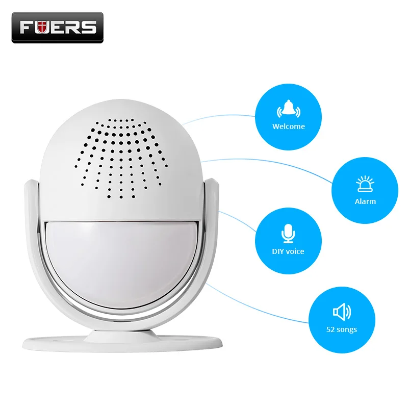 Fuers New M6 PIR Infared сигнализация 52 разные музыкальные Опциональные двери Добро