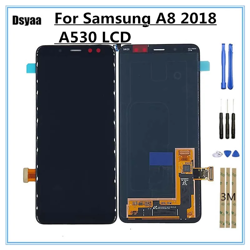 

5.6 Inch Super OLED for Samsung for Galaxy A8 2018 A530 A530F A530DS A530N SM-A530N LCD Touch Screen Digitizer Assembly A530 LCD