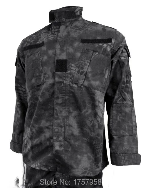 США камуфляжная форма Kryptek Typhon камуфляж ACU стиль Униформа Комплект Военная рубашка и брюки Мандраг и Горец камуфляж