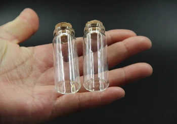 

200pcs 22*60mm 14ml Storage Bottle Small Glass Bottle Vial Glass Jars Cheap Cork Stopper Make Wish Small Glass Bottle Home Decor