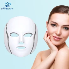 Светодиодная маска Светодиодный фотоновая маска для лица светотерапия отбеливающий омолаживание и увлажнение против старения удаление морщин Уход устройство Прямая
