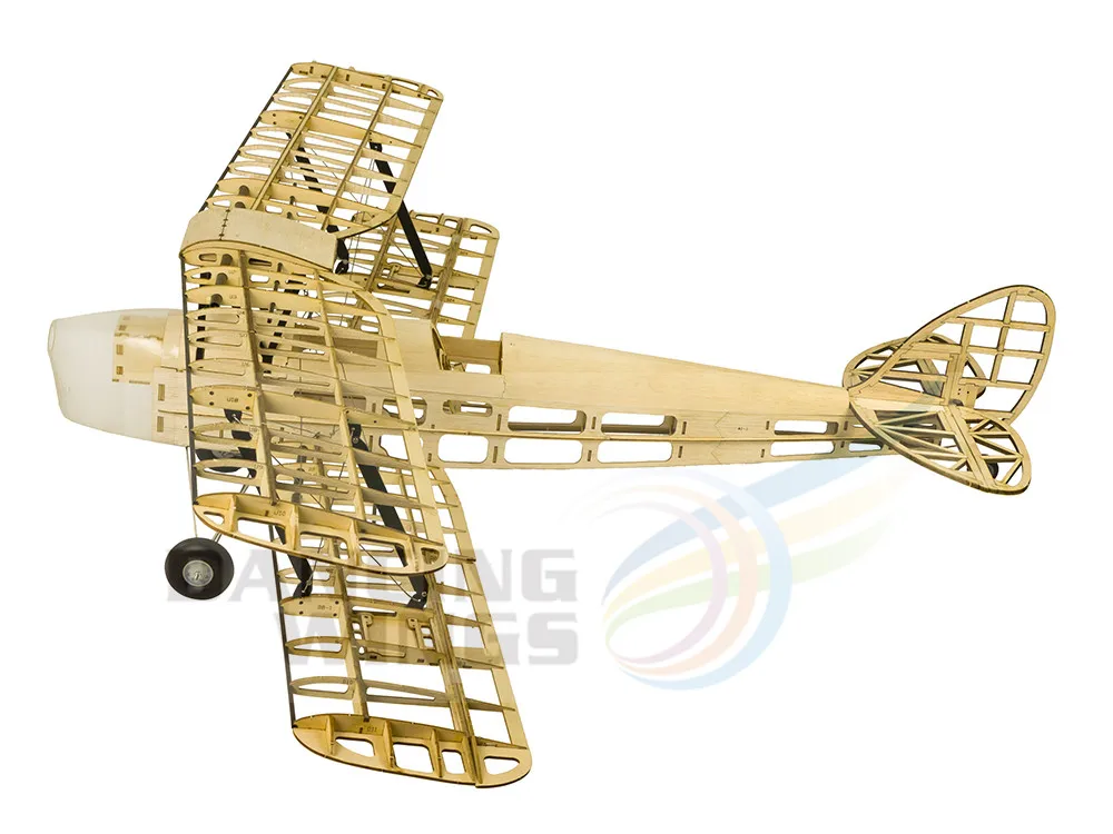 Upgrade Mini Tiger Moth Balsa Wood Model Aircraft Electric Powered RC Airplane 980mm Wingspan Laser Cut Plane Model Kits 3