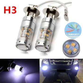 

2pcs car led fog lamp H3 140W high power auto motorcycle Headlights DRL reverse lamps turn signals super bright led brake lights