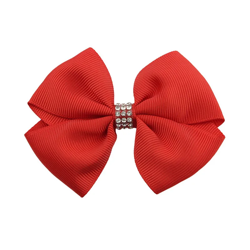 20Pcslot 3.6 Inch Colourful kids Boutique Ribbon Bows With Clip Hair Accessories For Baby Girls Children Hair Pins Hair Clip  (15)