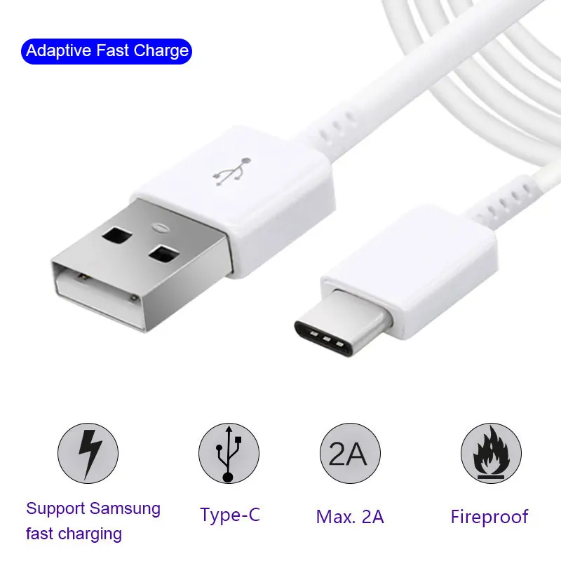 Для Samsung Galaxy S8 Type C кабель Быстрая зарядка USB быстрое зарядное устройство S9Plus Note 8 9