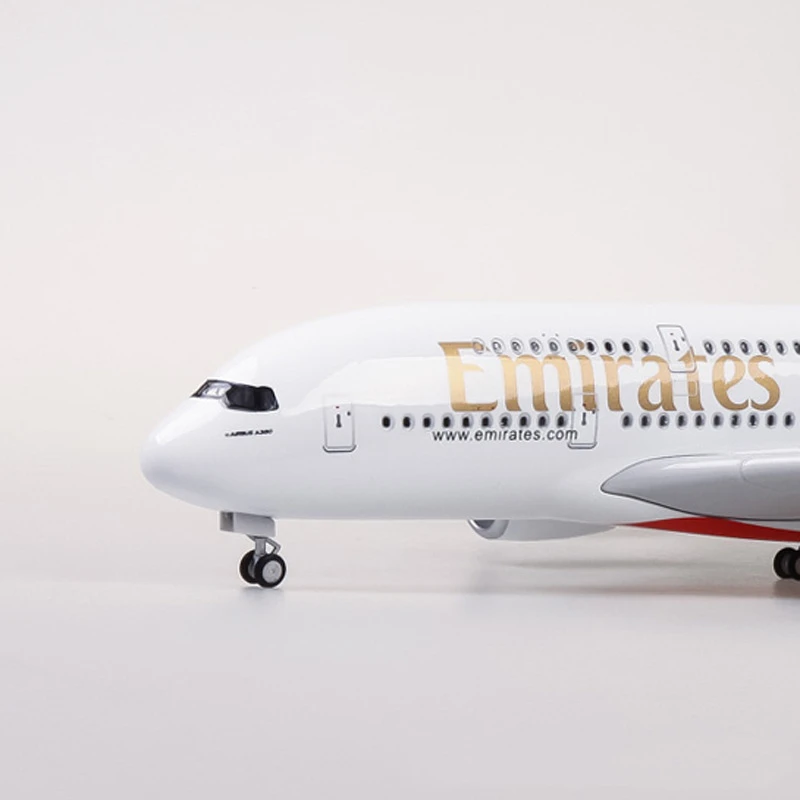 1/160 масштаб 45 см Emirates Airlines модель самолета Airbus A380 с колесом литая под давлением