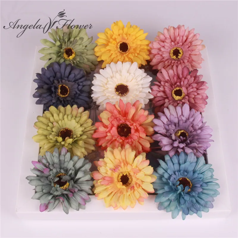 11pcs Lot Daisy Artificial Flowers Silk For Home Gerbera Sunflower