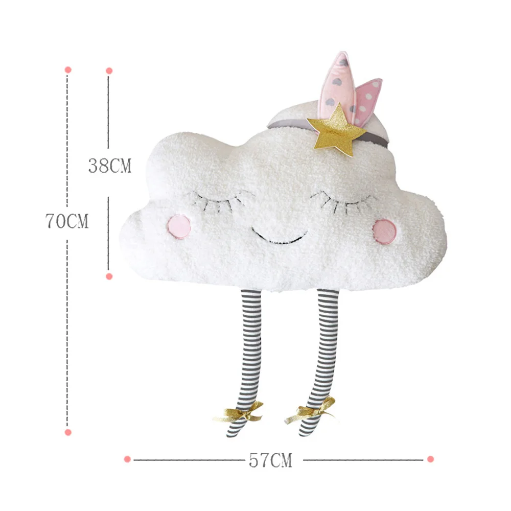  Cloud Plush Toy Decorative Cushion for Sofa Bed Stuffed Dolls Pillow Kids Children Christmas Gift B