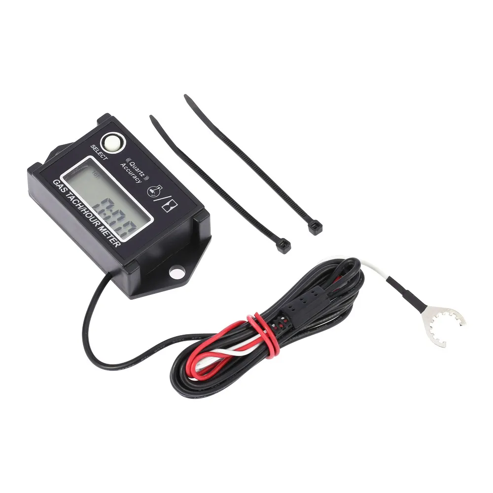 New Arrival LCD Digital Tachometer Tach/Hour Meter RPM Tester termometro for 2/4 Stroke Engine Motorcycles tachometer motor