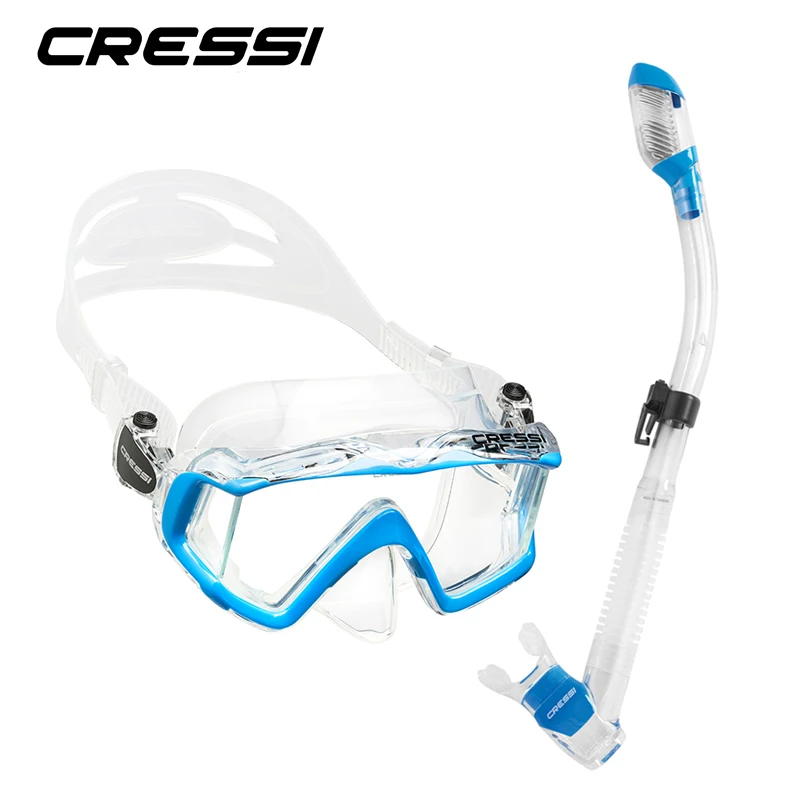 Набор для подводного плавания Cressi PANO3 + силиконовая юбка с тремя линзами