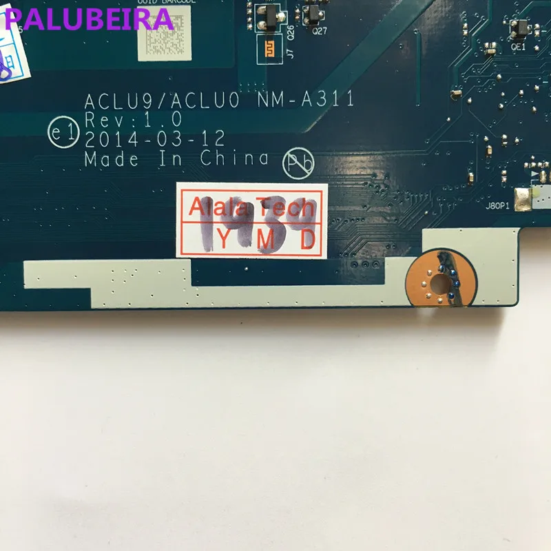 PALUBEIRA для ACLU9 / ACLU0 NM A311 материнская плата ноутбука Lenovo G50 30 с ЦПУ