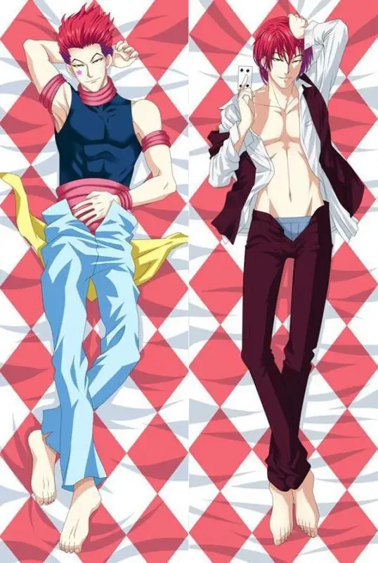Аниме Hunter X персонажи Killua Zoldyck Kurapika Hisoka Kulolo Dakimakura наволочка обнимающая