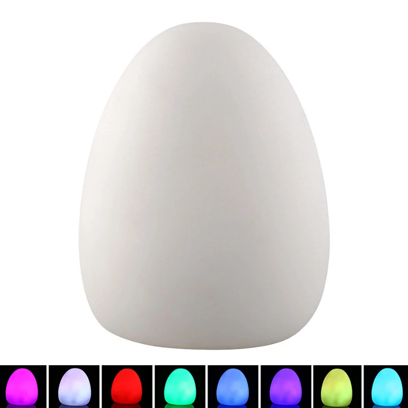 Светодио дный светодиодный цвет изменение настроения Яйцо в форме домашнего декора лампа ребенок ночник