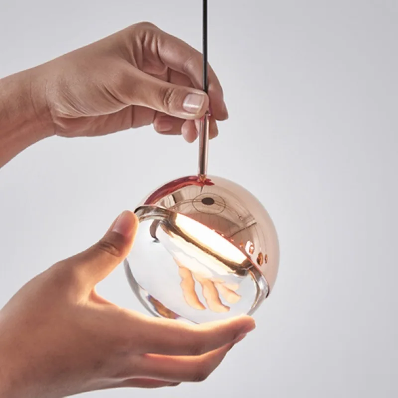 

modern small chandelier bedside dining room decorative chandelier double staircase rotary mini crystal ball Chandelier