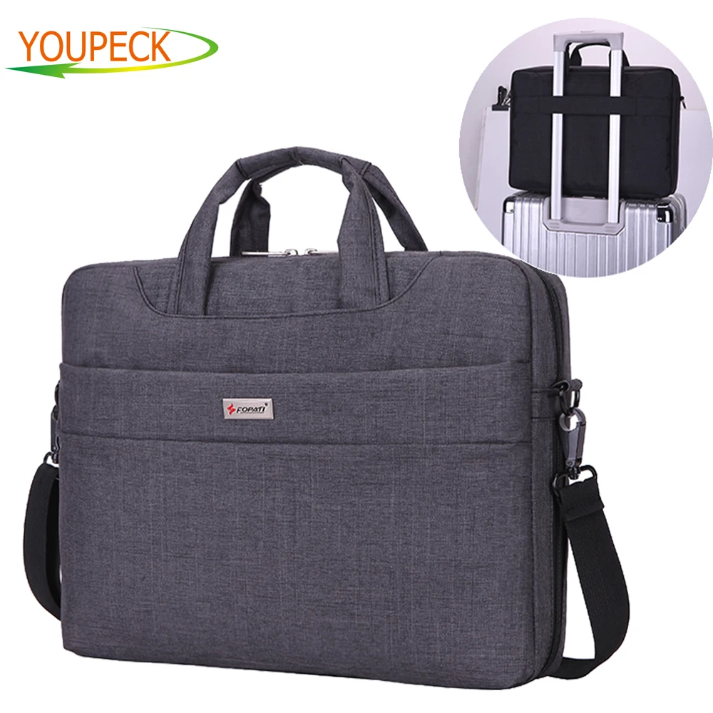 

2018 FOPATI Brand Laptop bag 15.6 15 14 inch Nylon airbag Shoulder Messenger Computer bag Fashion Handbag Notebook bag Briefcase