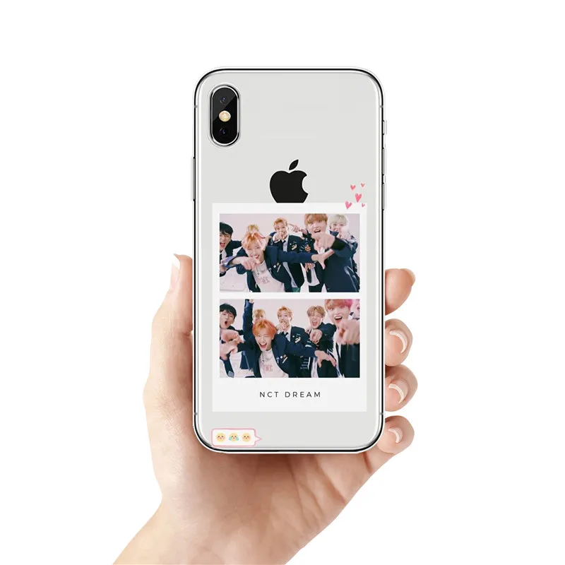 NCT 127 Kpop grupo Menino mace TPU чехол для телефона iphone X XR MAX 8 7 6 S PLUS 5 KPOP K.A.R.D MONSTA NCT|Сумки