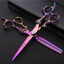 barbershop professional Hairdressing scissors 6 inch Japanese 440c steel hair cutting shears hair clipper thinning scissors barbershop professional Hairdressing scissors 6 inch Japanese 440c steel hair cutting shears hair clipper thinning scissors