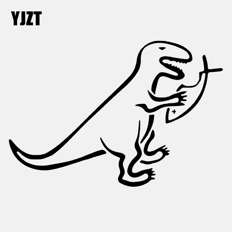 YJZT 15 3 см * 10 5 автомобиля Стикеры T Rex в парк развлечений Иисус рыбы Эволюция