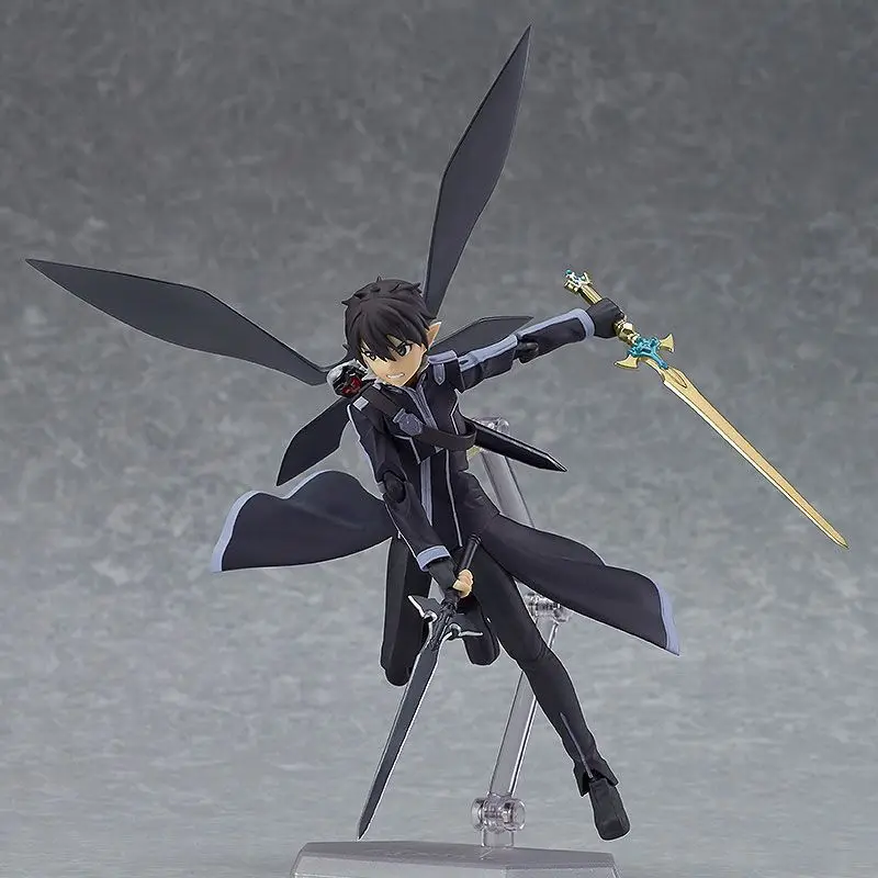 Аниме Figma 289 Sword Art онлайн II KIRITO ALO ver. Alver Kirigaya Kazuto ПВХ фигурка Коллекционная модель детские игрушки 14 см