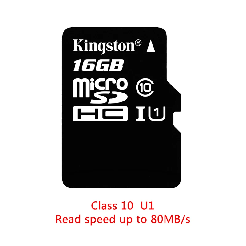 Kingston 16 Гб Micro SD карта класс 10 карт sd память 32 Гб мини SD карта 64 Гб TF карта UHS-I 128 Гб карта памяти для мобильного телефона - Емкость: 80MB U1 16GB