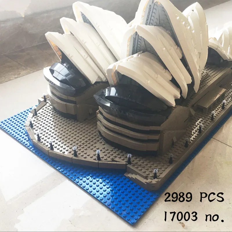 

H&HXY IN STOCK Free shipping 2989Pcs 17003 Sydney Opera House Model Building Kits Blocks Bricks Toys