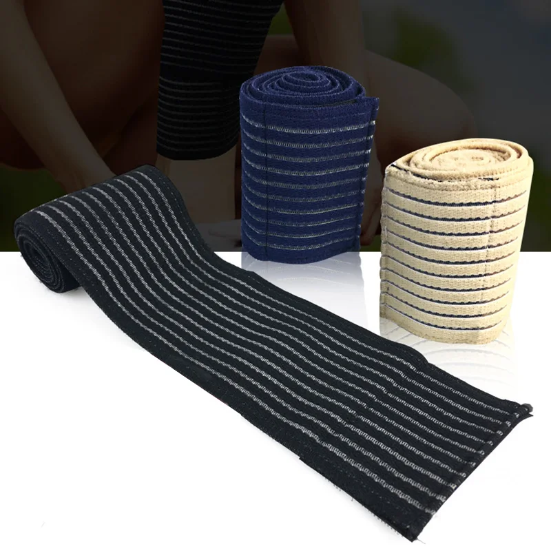 

1PCS 90*7.5cm High Elastic Bandage Leg Compression Calf Knee Support Wraps Safety Sports Protector Breathable Knee Pad