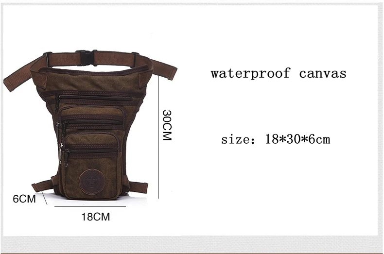 Повседневная Водонепроницаемая Брезентовая поясная сумка, военная поясная сумка, Мужская поясная сумка, модная поясная сумка, поясная сумка, 4 цвета