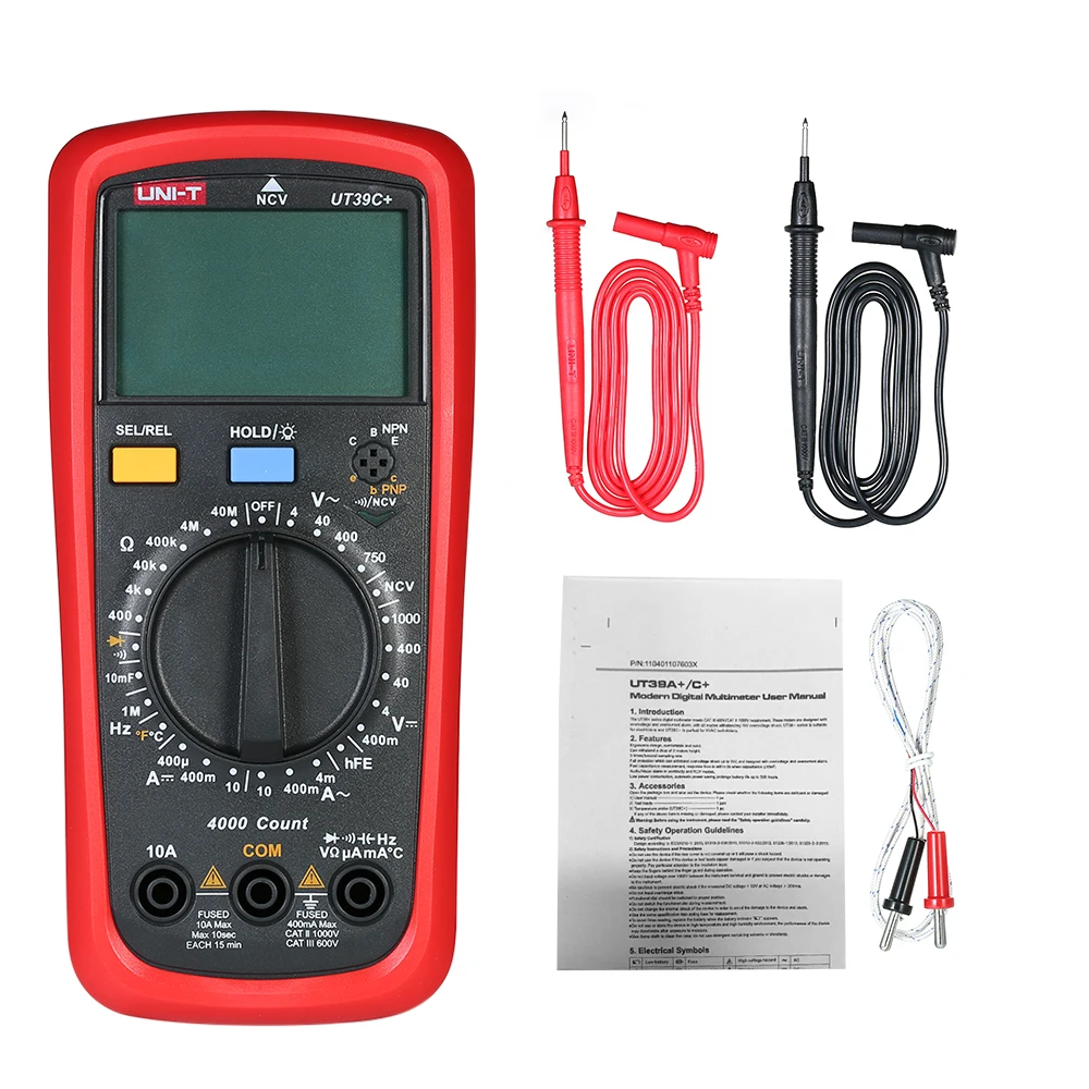 

Digital Multimeter multimetro DC/AC Voltage Current Meter NCV Capacitance Resistance Diode Tester esr meter Voltmeter Ammeter