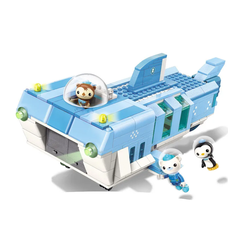 Octonauts строительный блок Octo-Pod Octopod игровой набор CUP-Q Молот Акула автомобиль и барнаклс квазии песо Твик чернильный