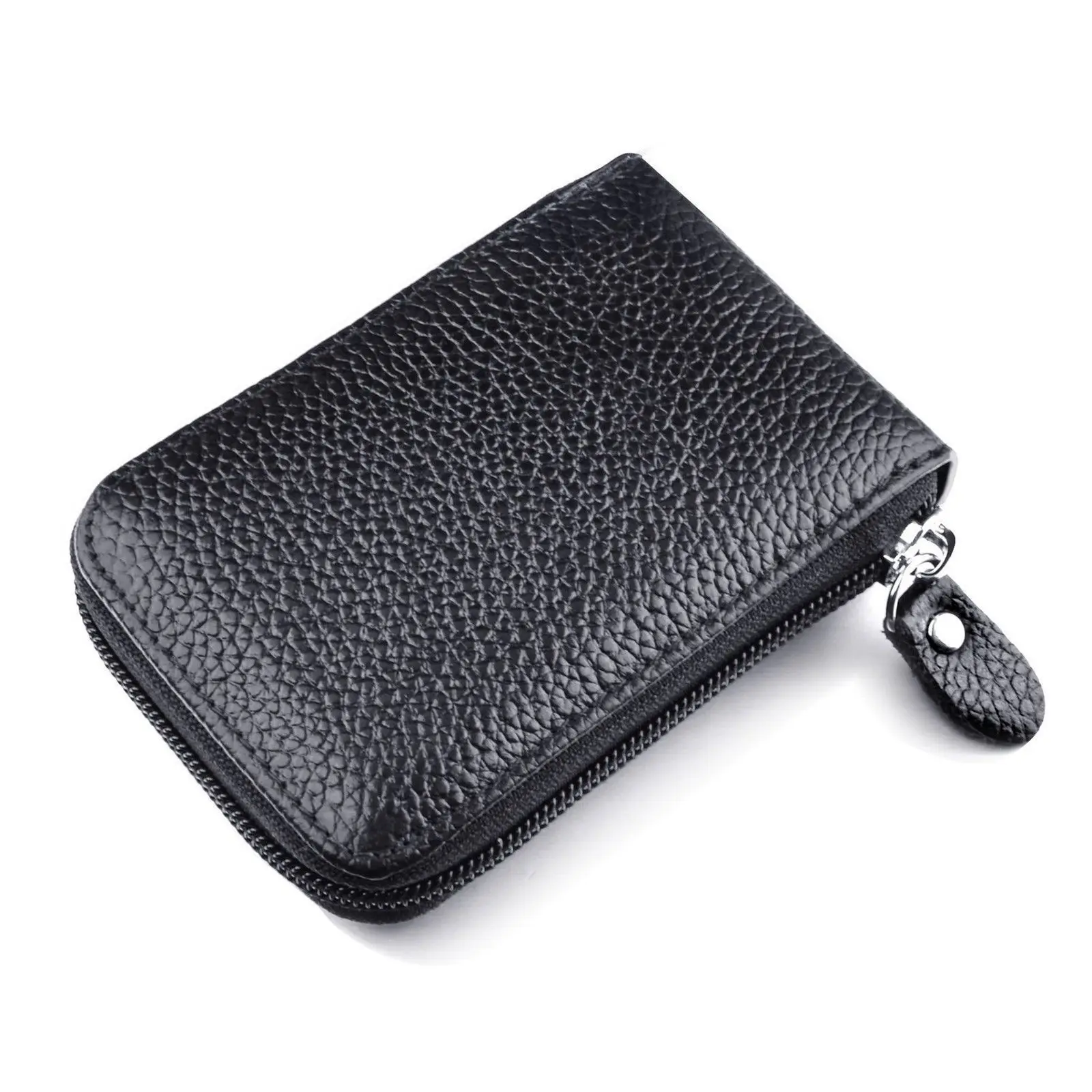 Мужская кожаная сумка-кошелек, кредитный держатель для карт, RFID Блокировка, карман на молнии
