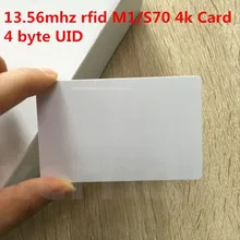 NFC 13,56 МГц RFID M1 S70 4 K памяти ISO14443A RF пустые карты для Система контроля доступа 10 шт