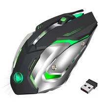 Беспроводная мышь 2400 точек/дюйм перезаряжаемая 7 цветов подсветка эргономичная, игровая геймерская мышь для настольного компьютера ноутбука ПК офисная игра