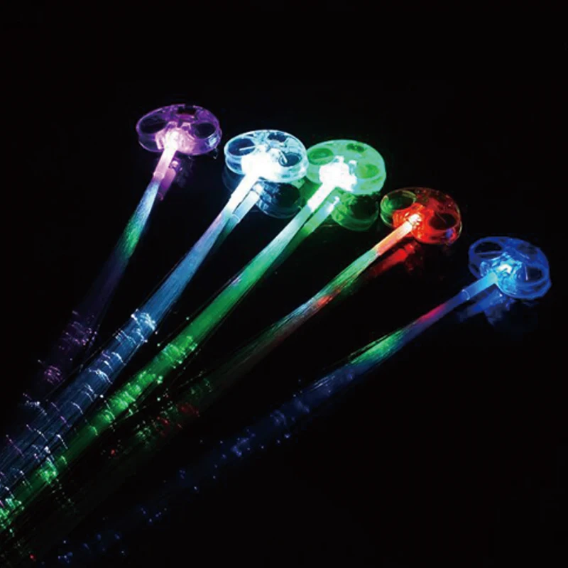 12pcslot Glowing Flash LED Hair Braid Led Hair Lights Wigs Clip Hairpin Clip Christmas Halloween Props Party Decoration (10)