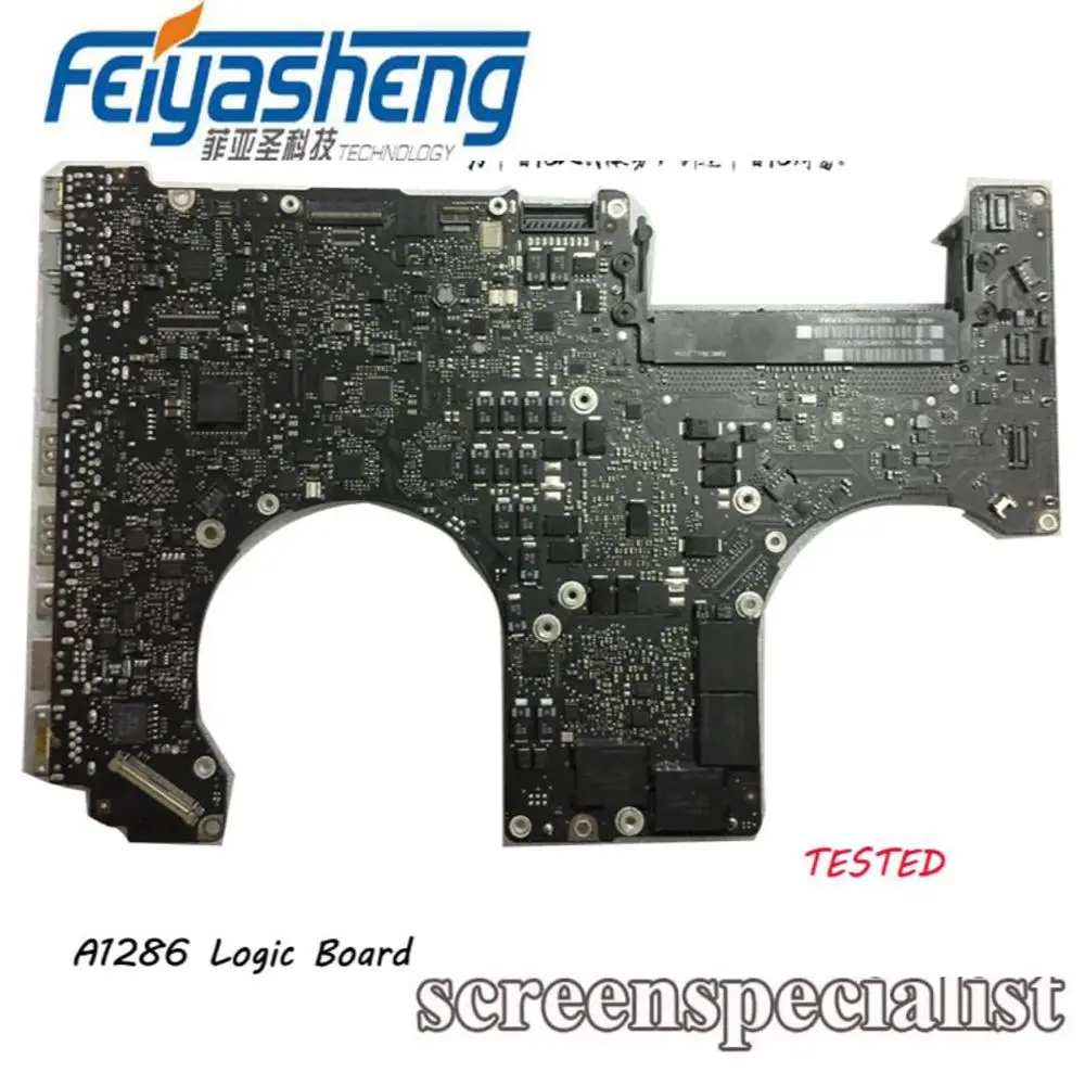 

Tested Motherboard for Macbook Pro 15" A1286 2010 Laptop Logic Board i7 2.66Ghz 820-2850-A 2011 2.0Ghz 820-2915-B 2012 2.3GHz