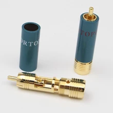 Connecteurs RCA HIFI plaqués or, 4 pièces/lot, connecteurs Hi-End Ortofon de référence 8NX