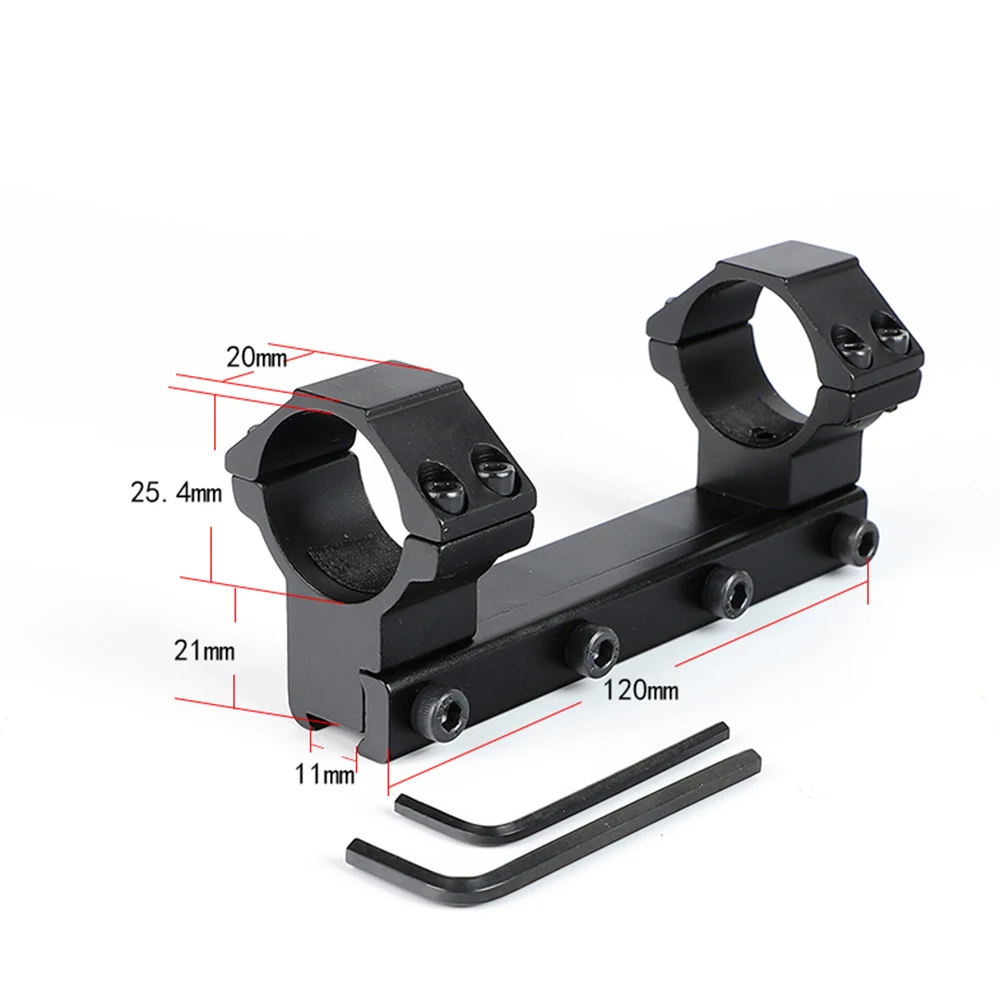 

Hunting ohhunt 12cm Integral Mounting 25.4mm High Profile Scope Rings Mounts for 11mm Dovetail .22 Airgun Rail with Stop Pin