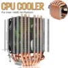 Ventilateur refroidisseur de processeur dissipateur thermique 2/4/6 cuivre Heatpipe 3/4Pin RGB ventilateur refroidisseur pour Intel 775/1150/1151/1155/1156/1366 et AMD toutes les plates-formes ► Photo 3/6