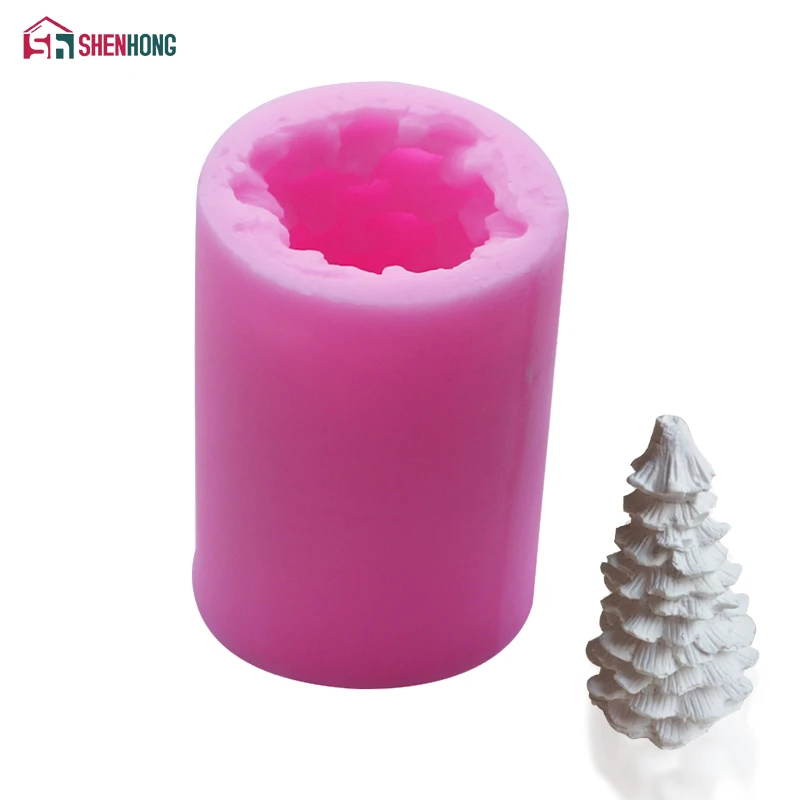 

SHENHONG Christmas Tree Home Party 3D Cake Mould Mold Silicone Mousse DIY Baking Cookie Fondant Bakery Brownie Homemade