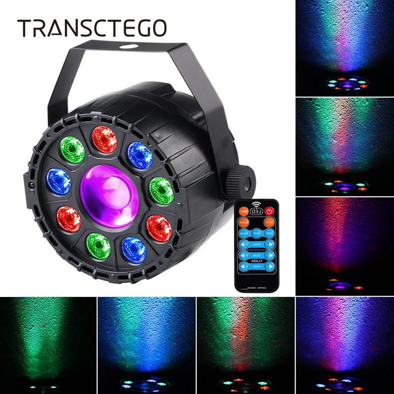 

Led Par Disco Light DMX 512 RGB UV Stage Light Dj Sound Party Lights Color Music Ball Laser Projector Stroboscope for Disco Lamp