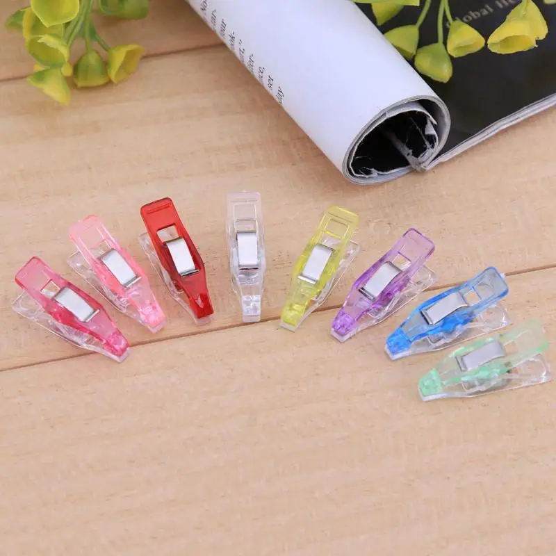

20pcs Multicolor Plastic Clip Holder Replace Pin for Student Office Patchwork Fabric Quilting DIY Craft Sewing Knitting Clip