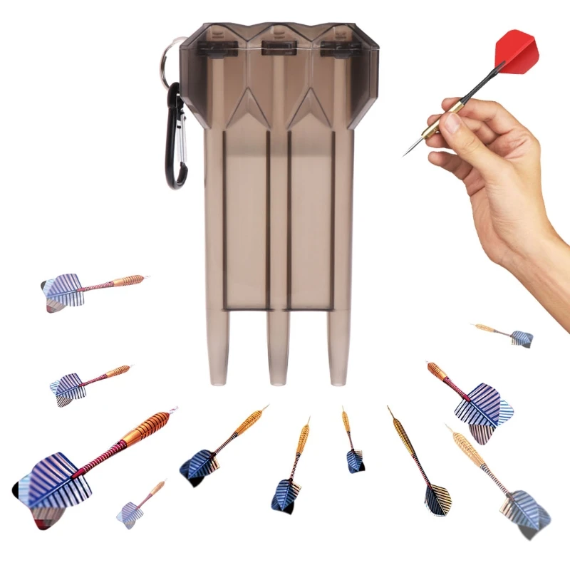 

Portable Nylon Dart Case Dart Box for Steel Tip Darts Soft Tip Darts White