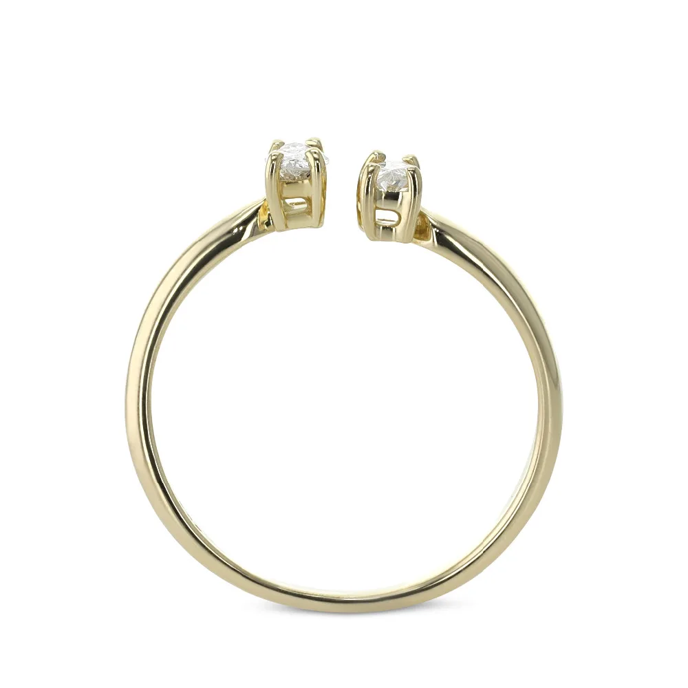 0.66CTW 3x5 мм Marquis разрезанный Муассанит кольцо 14K массивная, желтая, золотая, Moissanite 2 камни стиль обручальное кольцо, фантастическое обручальное кольцо