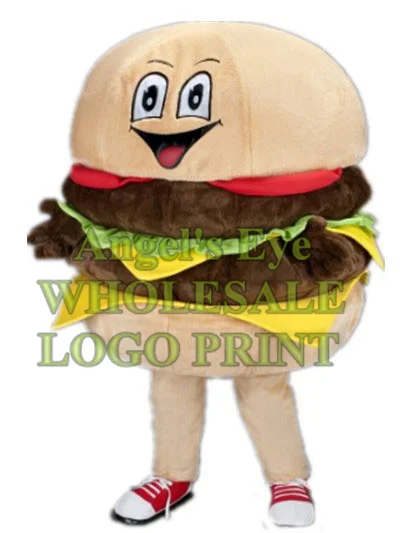 Burger mascot costume adult size cartoon ham hamburg hamburger fast food theme anime cosply costumes carnival SW2966