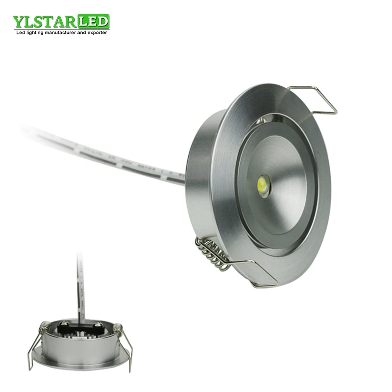 

YLSTAR Free shipping DC3.5V DC12-24V DC85-265V 3W Mini Led Spotlight 45mm LED Recessed Ceiling Downlight for Living Room Cabinet