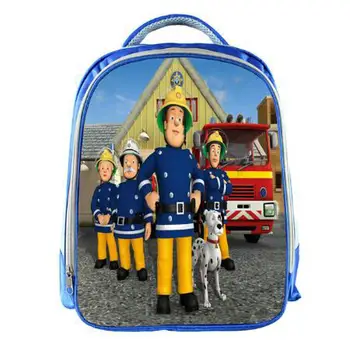 

Fireman game Blue Backpack Students School Bag For Girls Boys Rucksack mochila children Backpack customize